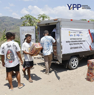YPP Emtek Media Jangkau Manggarai Timur Salurkan Bantuan Gempa Flores dan Layanan Psikososial Anak